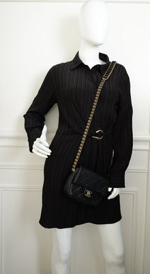 Chanel Black Mini Medallion Chain Soul Flap Bag