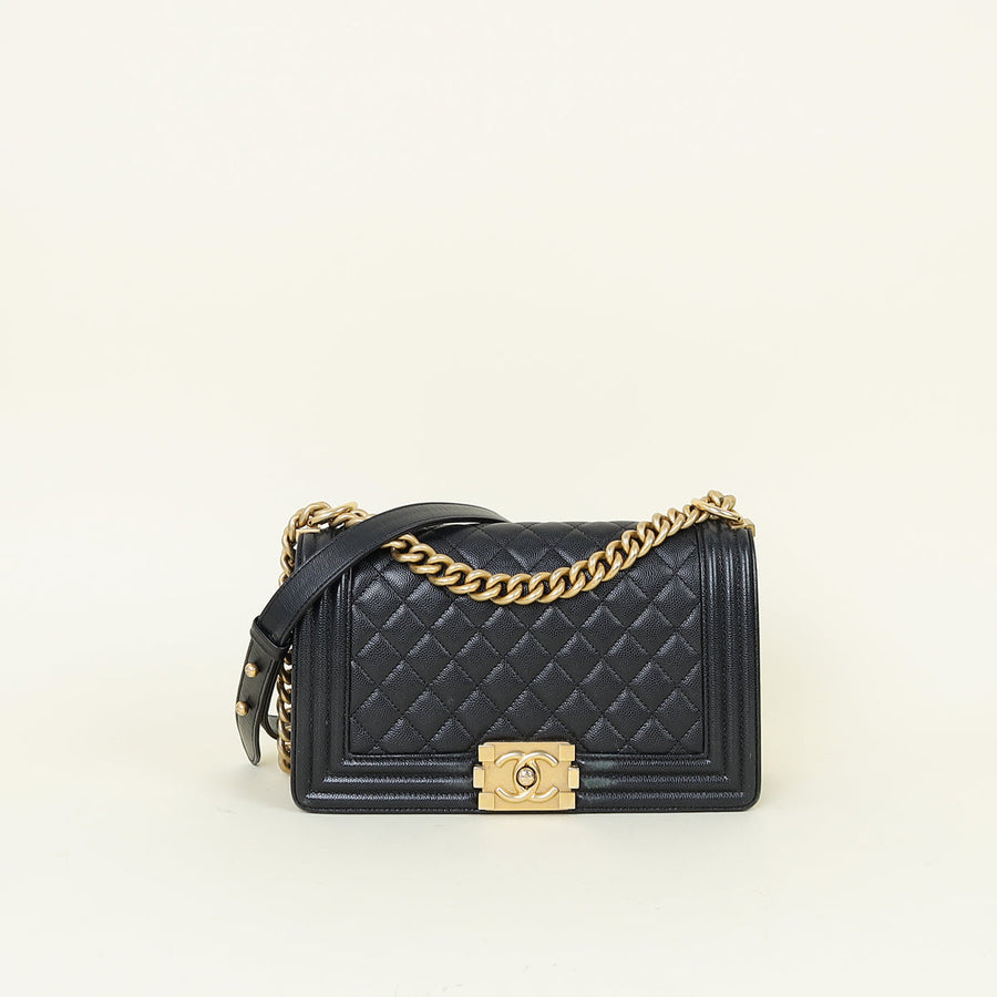 Chanel Black Le Boy Medium Flap Bag