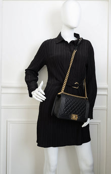 Chanel Black Le Boy Medium Flap Bag
