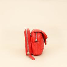 Chanel Red Ultimate Stitch Mini Flap Wallet on Chain