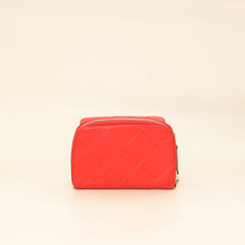 Chanel Red Ultimate Stitch Mini Flap Wallet on Chain