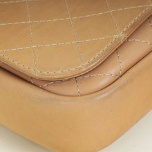 Chanel Beige Messenger Hobo Flap Bag