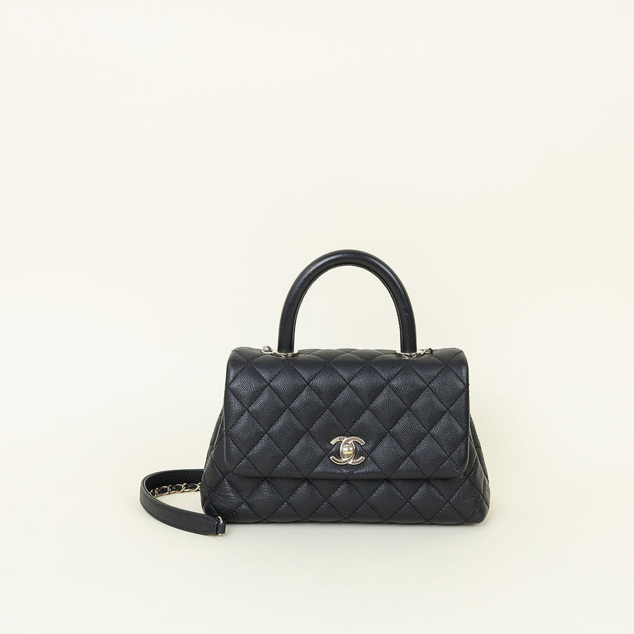 Chanel Black Coco Small Handle Bag