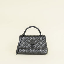 Chanel Dark Ruthenium CC Coco Handle Flap Bag