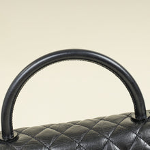 Chanel Dark Ruthenium CC Coco Handle Flap Bag