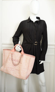 Chanel Pink Deauville Tote Bag