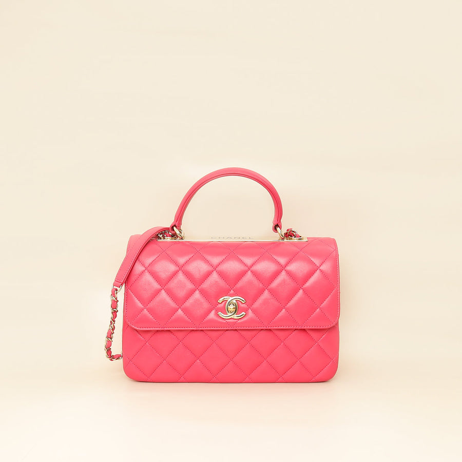 Chanel Hot Pink CC Trendy Flap Bag