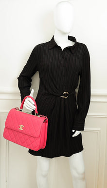 Chanel Hot Pink CC Trendy Flap Bag