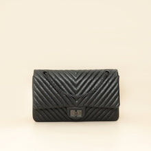 Chanel Black 2.55 Reissue Chevron Double Flap 227 Bag