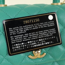 Chanel Green Coco Handle Small Bag