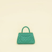 Chanel Green Coco Handle Small Bag