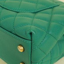 Chanel Green Coco Handle Small Bag