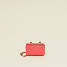 Chanel Red CC Small Vanity Chain Case