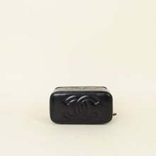Chanel Black CC Crystal Top Handle Vanity Case