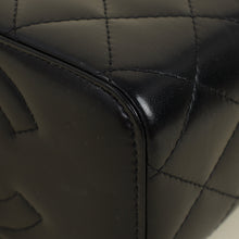 Chanel Black CC Crystal Top Handle Vanity Case