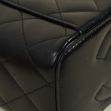 Chanel Black CC Crystal Top Handle Vanity Case