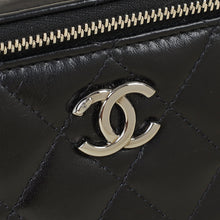 Chanel Black CC Crystal Top Handle Vanity Case