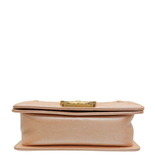 Chanel Metallic Rose Gold Le Boy Small Bag