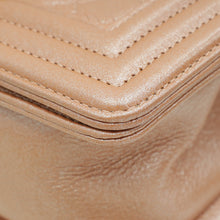 Chanel Metallic Rose Gold Le Boy Small Bag
