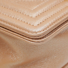 Chanel Metallic Rose Gold Le Boy Small Bag