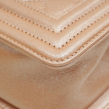 Chanel Metallic Rose Gold Le Boy Small Bag