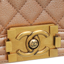 Chanel Metallic Rose Gold Le Boy Small Bag