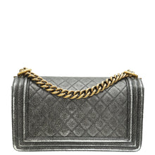 Chanel Bicolor Le Boy Cracked Medium Bag