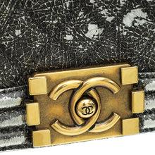 Chanel Bicolor Le Boy Cracked Medium Bag