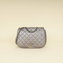 Chanel Metallic Grey CC Casual Pocket Messenger Flap Bag