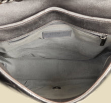 Chanel Metallic Grey CC Casual Pocket Messenger Flap Bag
