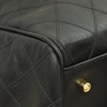 Chanel Black Vintage Stitched Duffle Bag