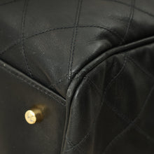 Chanel Black Vintage Stitched Duffle Bag