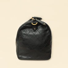 Chanel Black Vintage Stitched Duffle Bag