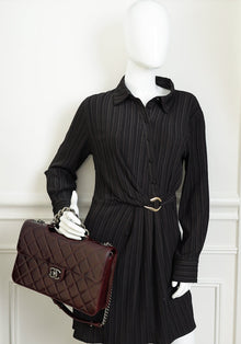 Chanel Burgundy Perfect Edge Flap Medium Bag