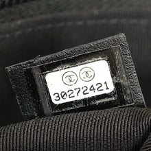 Chanel Black Logo Quilted Cosmetic Case With Chain Wrist