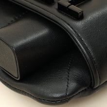 Chanel Black Logo Quilted Cosmetic Case With Chain Wrist