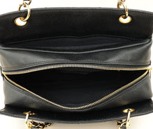 Chanel Black Zip Petite Shopping Tote (PST) Bag
