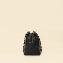 Chanel Black Zip Petite Shopping Tote (PST) Bag