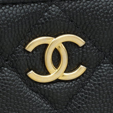 Chanel Black CC Chain Link Bow Clutch With Chain