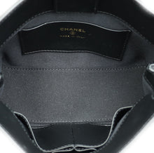 Chanel Black CC Chain Link Bow Clutch With Chain