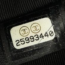Chanel Black CC Button Chevron Flap Clutch