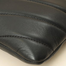 Chanel Black CC Button Chevron Flap Clutch