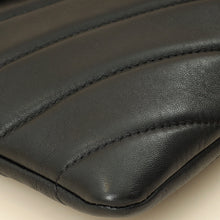 Chanel Black CC Button Chevron Flap Clutch