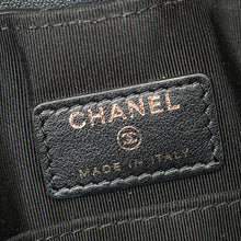 Chanel Black CC Button Chevron Flap Clutch