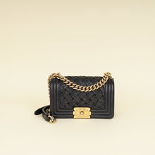 Chanel Black Le Boy Woven Small Bag