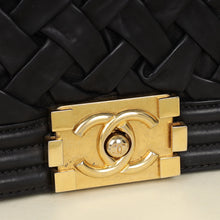Chanel Black Le Boy Woven Small Bag
