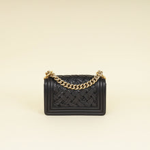 Chanel Black Le Boy Woven Small Bag