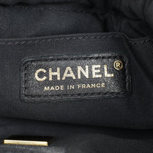 Chanel Black Multicolor CC Denim Quilted Mood Mini Bucket Bag With Chain