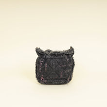 Chanel Black Multicolor CC Denim Quilted Mood Mini Bucket Bag With Chain