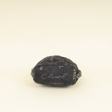Chanel Black Multicolor CC Denim Quilted Mood Mini Bucket Bag With Chain